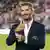 Inter Miami co-owner David Beckham gives the thumbs up before a Leagues Cup soccer match on August 2, 2023, in Fort Lauderdale, Florida, USA