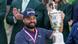 Golfer J.J. Spaun mit Siegerpokal der US Open Golfer J.J. Spaun mit Siegerpokal der US Open