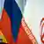 پرچم‌های ایران و روسیه