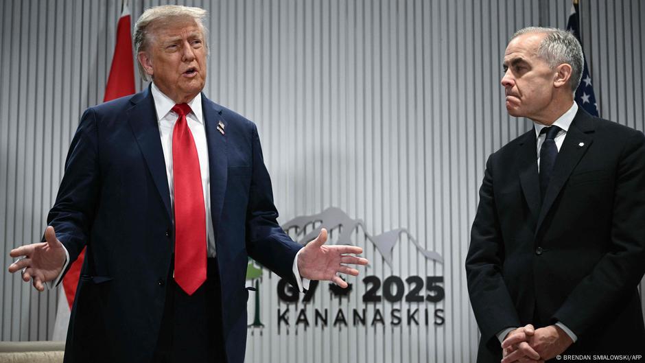Predsednik SAD Donald Tramp i kanadski premijer Mark Karni na samitu G7 u Kananaskisu