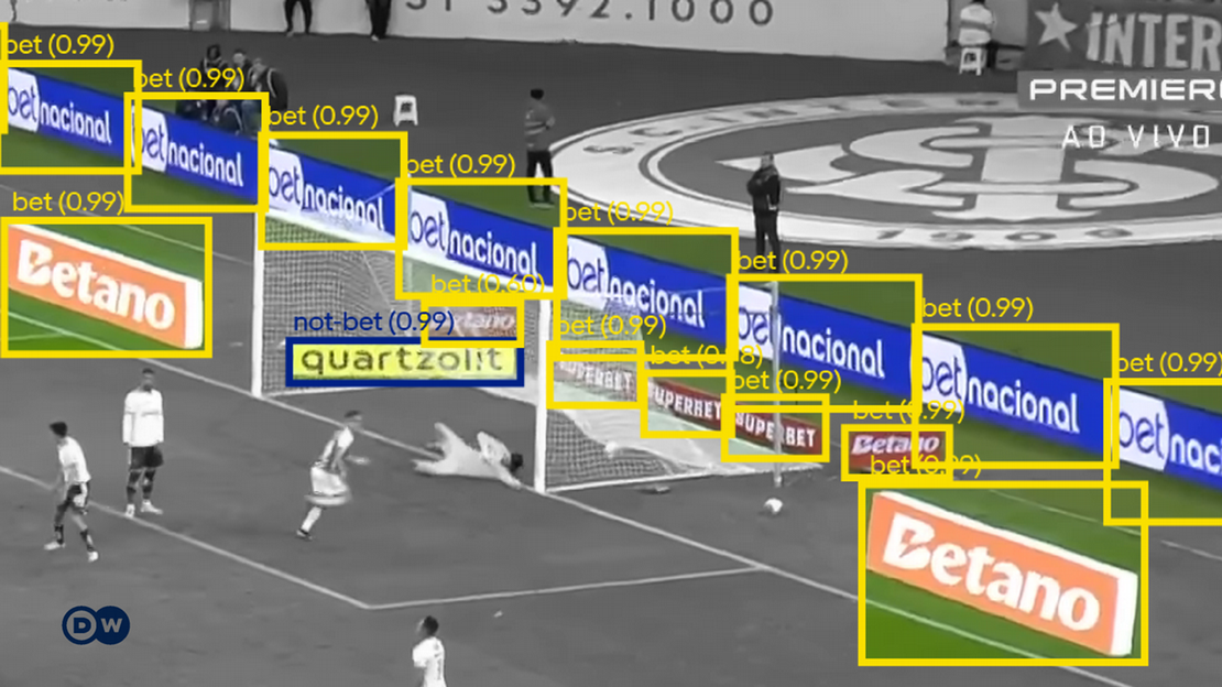 Propaganda de bets no Campeonato Brasileiro.