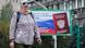Reklama za ruski pasoš na bilbordu u Lugansku (2022). Reklama za ruski pasoš na bilbordu u Lugansku (2022).