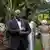 Former DRC President Joseph Kabila poses for a photograph after meeting with a delegation of women in Goma, North Kivu, on May 31, 2025