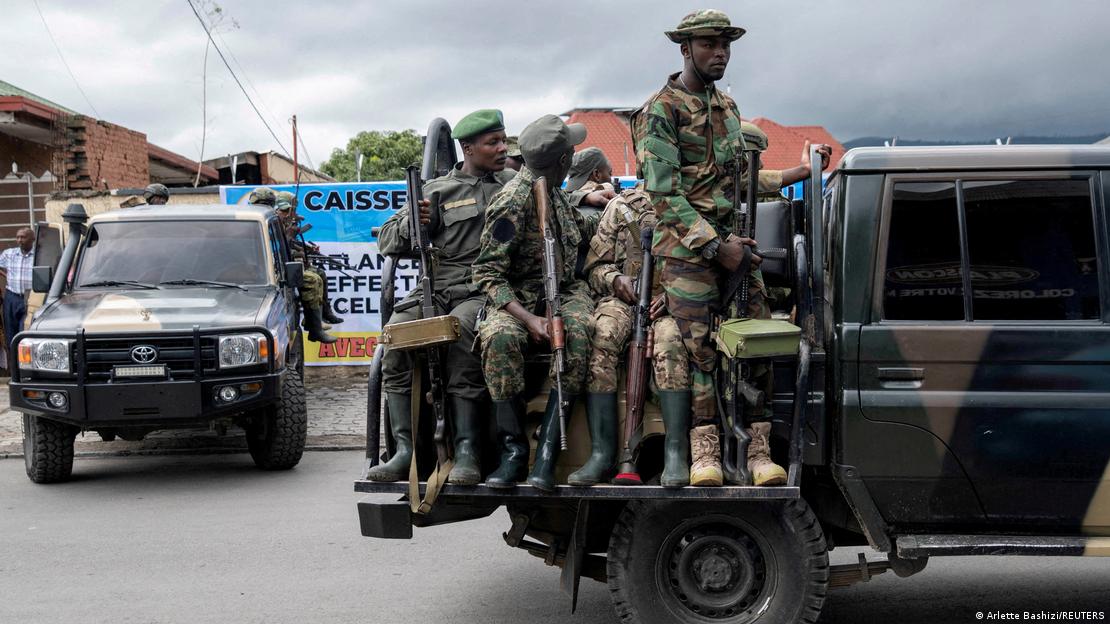 Les combattants du groupe rebelle AFC/M23 à Goma chef-lieu de la province du Nord Kivu