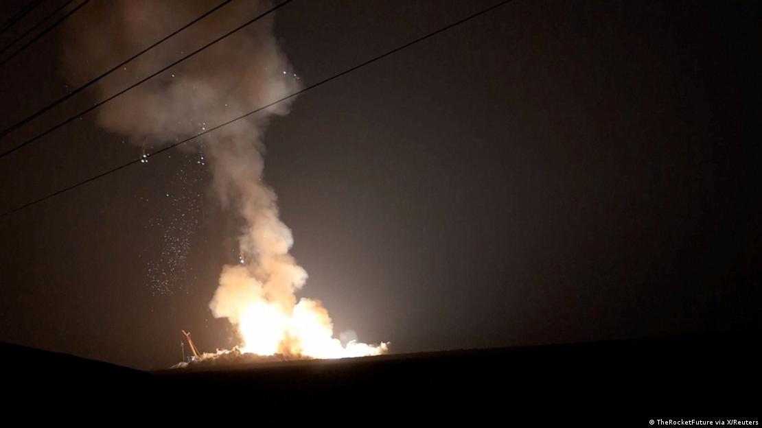 SpaceX rocket explodes into a massive fireball during test