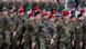 Bărbaţi în uniforme militare. Soldaţi germani în Lituania Bărbaţi în uniforme militare. Soldaţi germani în Lituania