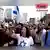 Screenshot of an AI generated video showing alleged protests in Israel against the conflict with Iran