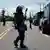 Efectivos policiales en sector de Bocas del Toro en Panamá.
