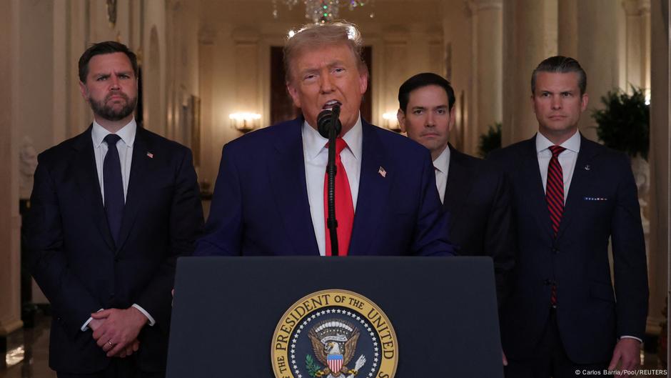 )Američki predsednik Donald Tramp objavljuje da je napad na Iran bio uspešan, Vašington 21. jun 2025.