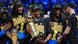 Jalen Williams und Teamkollegen mit Championship Trophy bei der Siegerehrung Jalen Williams und Teamkollegen mit Championship Trophy bei der Siegerehrung
