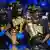 Jalen Williams und Teamkollegen mit Championship Trophy bei der Siegerehrung