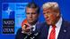 Pete Hegseth ve Donald Trump. Hegseth ABD Başkanı'nın gerisinde duruyor, ön plandaki Trump sağ eliyle ileriyi işaret ediyor Pete Hegseth ve Donald Trump. Hegseth ABD Başkanı'nın gerisinde duruyor, ön plandaki Trump sağ eliyle ileriyi işaret ediyor