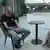 Siarhei Tsikhanouski talking to DW