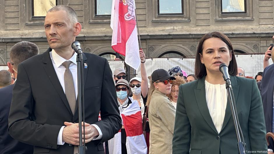 Sergej i Svetlana Tihanovski, u Varašavi 26.06.2025.