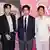 Lee Jung-jae, Hwang Dong-hyuk und Lee Byung-hun en la presentación de la serie en Nueva York, el pasado 28 de junio.