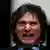 Argentinian President Javier Milei on a campaign tral in 2023 before he was elected