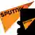 In this photo illustration a Sputnik logo seen displayed on a smartphone with a Sputnik logo in the background