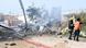 Rescue efforts take place at the site after an African Union military helicopter crashed at Aden Adde airport in Mogadishu, Somalia, on Wednesday, July 2, 2025 Rescue efforts take place at the site after an African Union military helicopter crashed at Aden Adde airport in Mogadishu, Somalia, on Wednesday, July 2, 2025