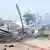 Rescue efforts take place at the site after an African Union military helicopter crashed at Aden Adde airport in Mogadishu, Somalia, on Wednesday, July 2, 2025