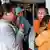 Family members and relatives wait for updates on the search operation of at least 61 people who were missing after a ferry sank off the popular Indonesian resort island of Bali, at Ketapang Port in Banyuwangi, East Java on July 3, 2025.