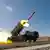 Patriot missile battery in an undisclosed location