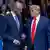 NATO zirvesi esnasında konuşan Almanya Başbakanı Friedrich Merz ile ABD Başkanı Donald Trump.
