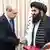 Afghan Foreign Minister Amir Khan Muttaqi and Russian Ambassador to Afghanistan Dmitry Zhirnov
