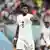 Thomas Partey in action for Ghana during the 2022 World Cup