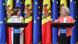 Două femei în fața steagurilor Republicii Moldova și ale Uniunii Europene: președinta Republicii Moldova, Maia Sandu, și președinta Comisiei Europene, Ursula von der Leyen Două femei în fața steagurilor Republicii Moldova și ale Uniunii Europene: președinta Republicii Moldova, Maia Sandu, și președinta Comisiei Europene, Ursula von der Leyen