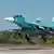 Russian Aerospace Forces Su-34 landing at Dyagilevo Air Base, Russia