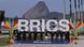 Líderes do Brics acenam para foto com Pão de Açucar ao fundo Líderes do Brics acenam para foto com Pão de Açucar ao fundo
