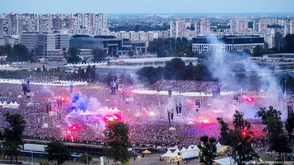 Zagrebački hipodrom tokom Tompsonovog koncerta