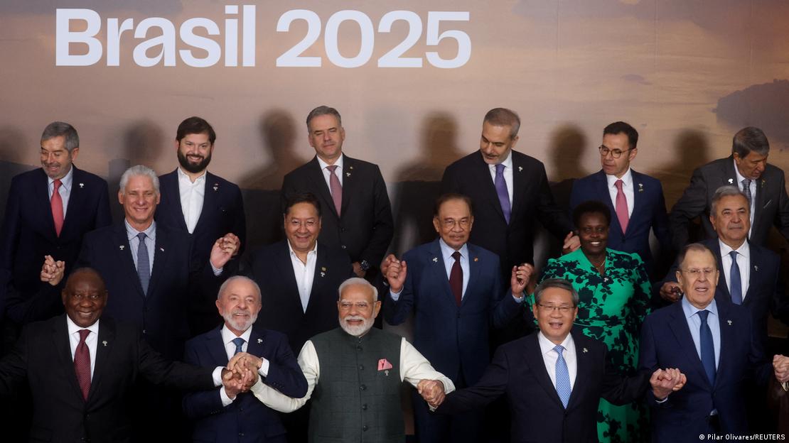 扩容后的金砖集团在巴西里约热内卢举行峰会。