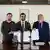 Los ministros de Bienes Nacionales, Francisco Figueroa; Justicia y Derechos Humanos, Jaime Gajardo, y Vivienda y Urbanismo, Carlos Montes, firman un decreto que transforma el sitio de la antigua Colonia Dignidad en un monumento conmemorativo de los Derechos Humanos.