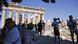 Tourists at the Acropolis in Athens Tourists at the Acropolis in Athens