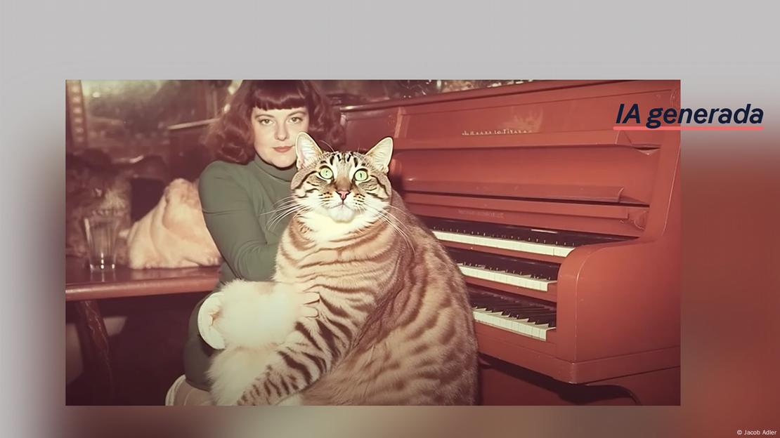 La mujer con un gato desproporcionadamente grande materializa la fascinante distorsión entre lo familiar y lo imposible que caracteriza al cortometraje y a mucho del contenido generado por IA. La mujer con un gato desproporcionadamente grande materializa la fascinante distorsión entre lo familiar y lo imposible que caracteriza al cortometraje y a mucho del contenido generado por IA.
