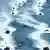 Navy boats sailing in formation