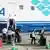 Evacuees from Akuseki-jima Island and Kodakara-jima Island disembark from Ferry Toshima 2 at the Kagoshima Main Port South Pier Ferry Terminal in Kagoshima City, Kagoshima Prefecture on July 6, 2025