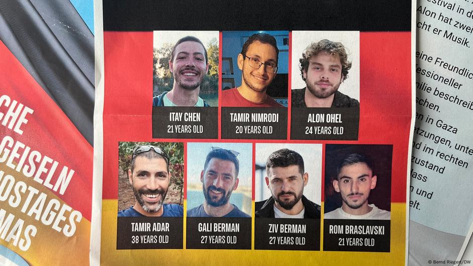 Letak koji podseća na sedam talaca nemačkih državljana