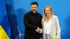 Der ukrainische Präsident Wolodymyr Selenskyj und Italiens Premierministerin Giorgia Meloni schütteln sich die Hand Der ukrainische Präsident Wolodymyr Selenskyj und Italiens Premierministerin Giorgia Meloni schütteln sich die Hand