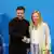 Der ukrainische Präsident Wolodymyr Selenskyj und Italiens Premierministerin Giorgia Meloni schütteln sich die Hand