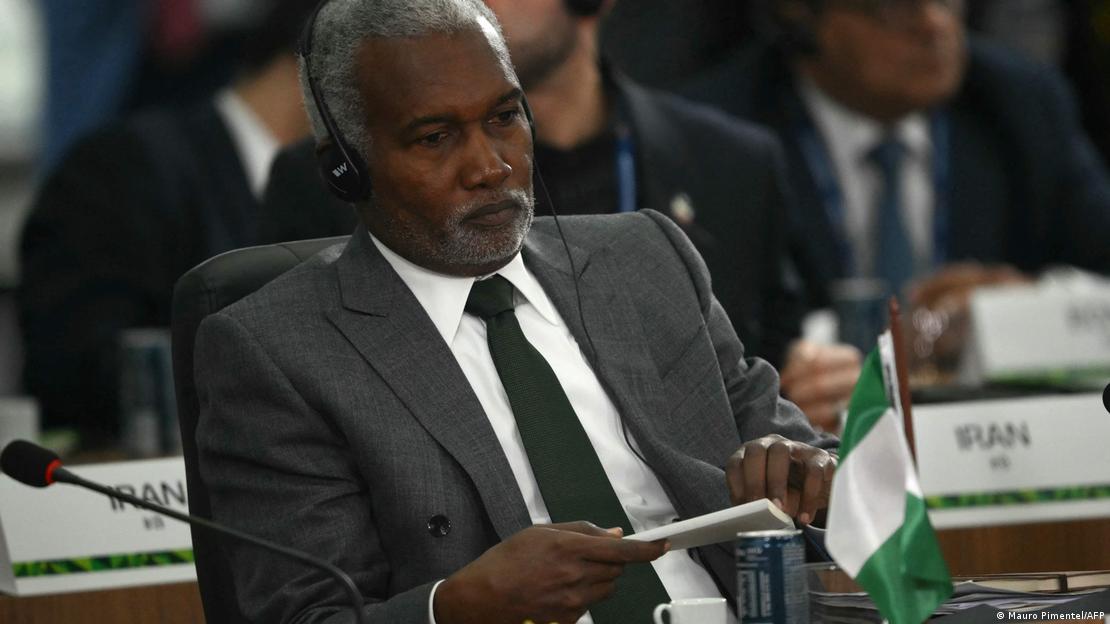 Nigerias Außenminister Yusuf Maitama Tuggar beim BRICS-Gipfel (07.07.2025)