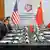 US Secretary of State Marco Rubio meets with China's Foreign Minister Wang Yi during the 58th ASEAN Foreign Ministers' meeting