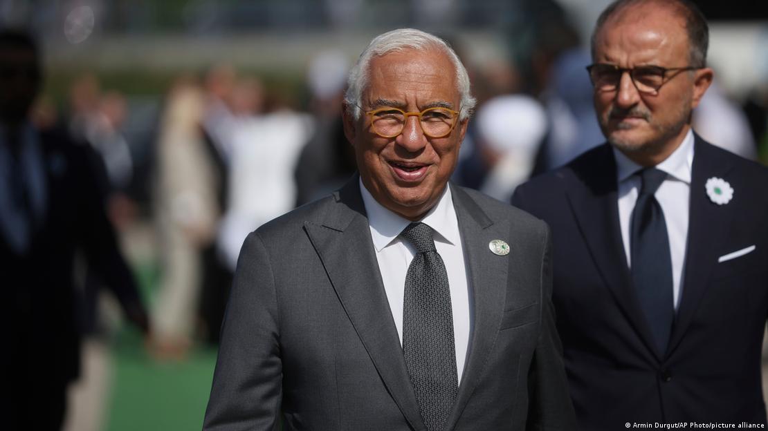 António Costa, el presidente del Consejo Europeo, en la ceremonia oficial en Srebrenica. António Costa, el presidente del Consejo Europeo, en la ceremonia oficial en Srebrenica.