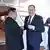El líder norcoreano Kim Jong-un junto al canciller ruso, Serguéi Lavrov.