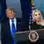 USA Washington D.C. 2025 | Pressekonferenz von Donald Trump mit Justizministerin Pam Bondi