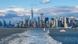 A Manhattan skyline from the Hudson River. A Manhattan skyline from the Hudson River.