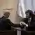 Benjamin Netanyahu y Javier Milei in der Knesset