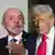 A side by side symbolic photo of Brazilian President Lula and US President Donald Trump