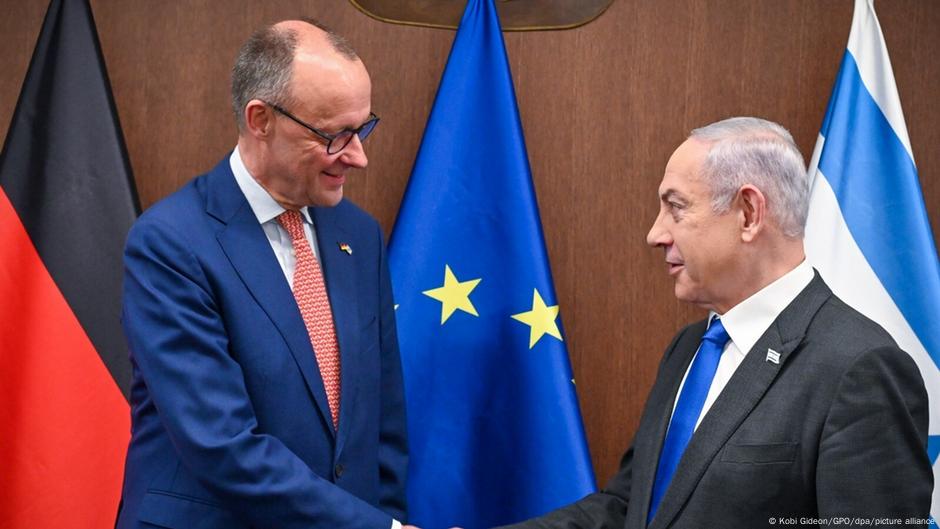 U februaru 2024. godine, izraelski premijer Benjamin Netanjahu (desno) primio je u Jerusalimu Fridriha Merca, tada još lidera opozicije u Bundestagu